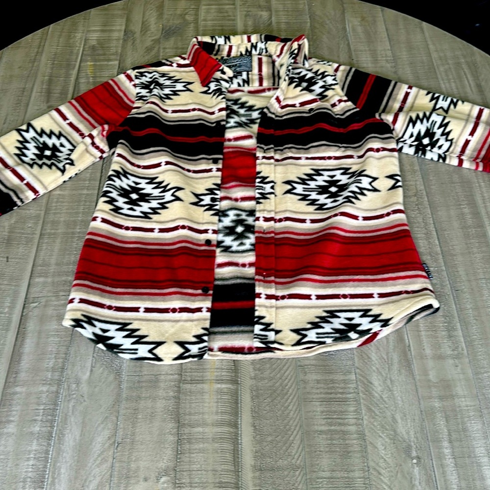 Men’s Patterned Button Down Sweater/Shirt